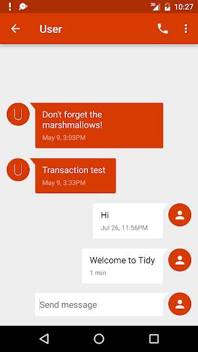 Tidy Messenger screenshot 2