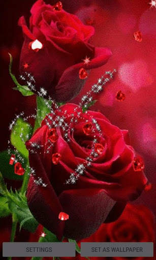 Red Hearts Roses LWP screenshot 3