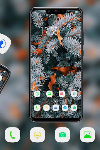 Flower theme black shark for Galaxy M20 screenshot 3
