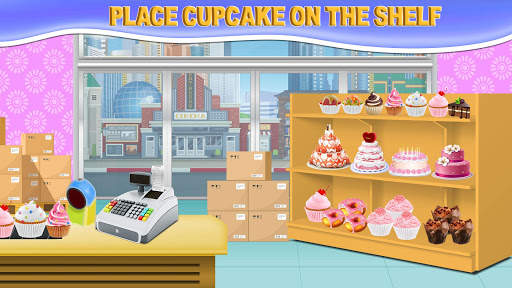 Pabrik cupcake pelangi: toko pembuat makanan roti screenshot 7