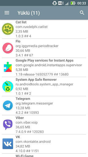 Sistem uygulaması yöneticisi screenshot 2