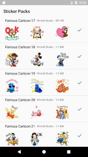 Populer Cartoon Sticker WAStickerApps screenshot 5