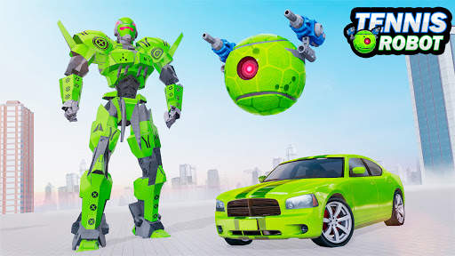 Tennis Ball Robot Car Transformation: Robot Game screenshot 3