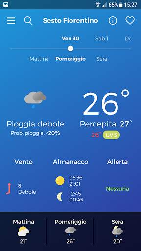 LaMMA Meteo screenshot 2
