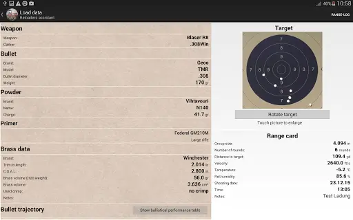 reloaders assistant screenshot 2