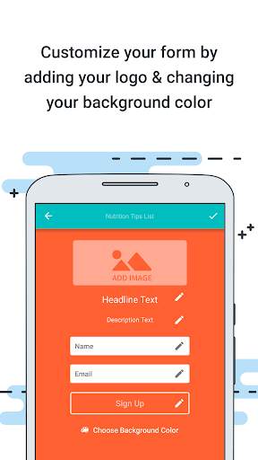 Atom - Subscriber sign-up app screenshot 2