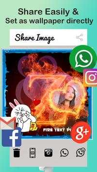 Fire Text Photo Frame screenshot 10