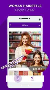 Woman Hairstyle Photo Editor screenshot 1