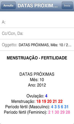 Menstruação-fertilidade Pro Lt screenshot 5