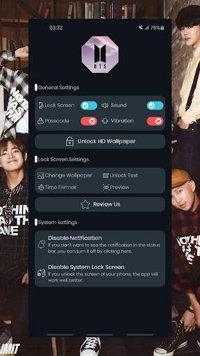 BTS Lock Screen - BTS Army Lockscreen New 2021 screenshot 1