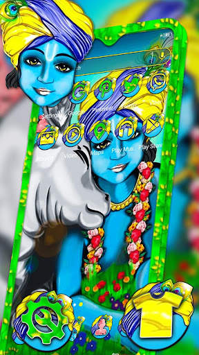 Lord Krishna Theme Launcher screenshot 3