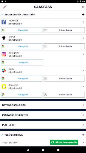 SAASPASS Autenticador Administ screenshot 14