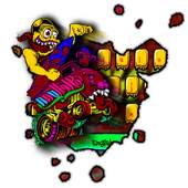 monkey graffiti keyboard 10001006
