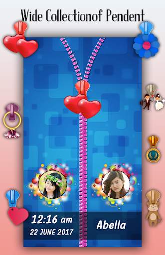 Blue Zipper Lock Screen screenshot 5