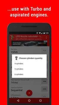 LPG Injection Rail Nozzle Diameter Calculator-Lite screenshot 4