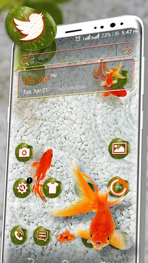 Koi Fish Water Launcher Theme screenshot 1