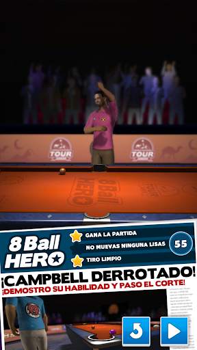 8 Ball Hero – Juego de billar y puzle screenshot 1