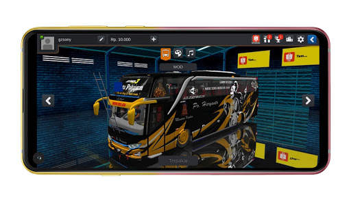 Mod Bussid BUS Ceper Full Racing screenshot 5