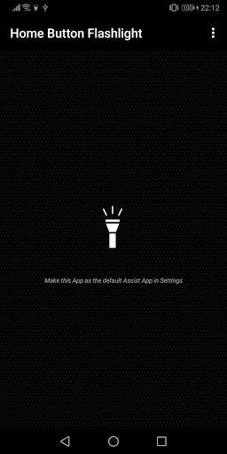 Home Button Flashlight - replace Google Assistant screenshot 1