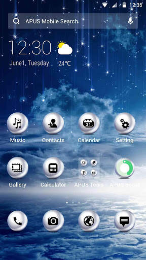 Wonderful-APUS Launcher theme screenshot 1