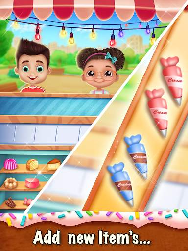 My street bakery shop & Cakes and cooking Game. screenshot 3