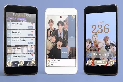BTS Real Piano Tiles screenshot 2