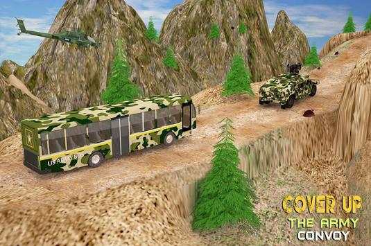 Army Camouflage Bus Driving 3D 2018 screenshot 6