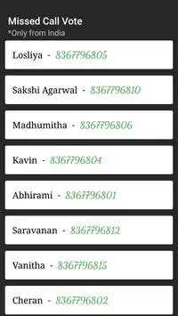 BB Vote App screenshot 1
