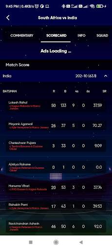 Live Cricket Scores - Live Tv screenshot 3