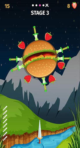 Sword Saga - Free Knife Hit Ninja Arcade Game screenshot 2