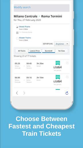 Train Ticket Booking App Europe screenshot 3