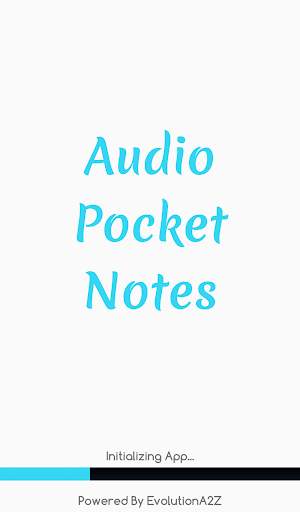 Audio Pocket Notes screenshot 1