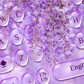 Purple Drop Flower keyboard on 9Apps