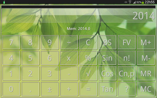 SCalc theme Glass screenshot 7