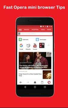 Fast Opera mini browser Tips screenshot 4