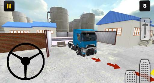 Truck Simulator 3D: Factory Parking screenshot 4