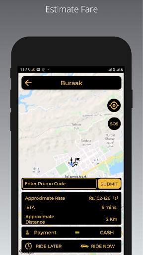 BURAAK Online Rides Payment Cab Taxi Rickshaw Bike screenshot 4