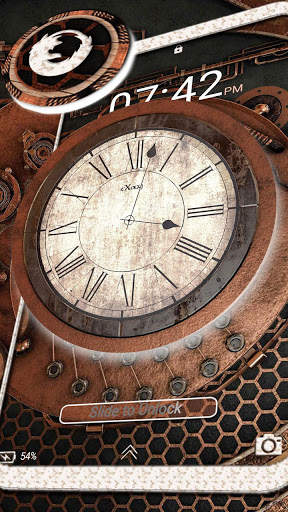 Wooden Clock Launcher Theme screenshot 3
