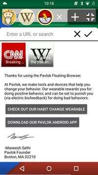 Pavlok Floating Browser screenshot 2
