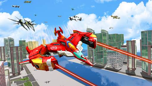 Drone Robot Car Shooting - Transform Robot Games screenshot 3