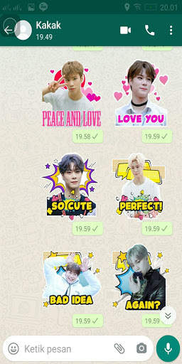 Chat Sticker WA Astro Kpop Boy Band WAStickerApps screenshot 5
