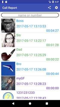 Call Report screenshot 1