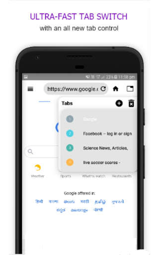 Alpha Browser: Fast and secure with article reader screenshot 3