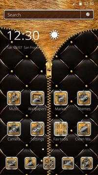 Golden Black Zipper Theme screenshot 4