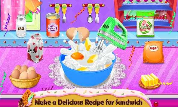 Sweet Ice Cream Sandwich Making Game screenshot 2