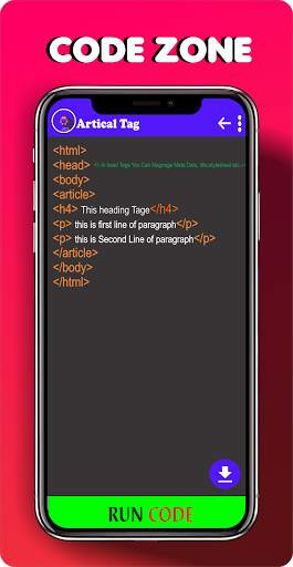 Learn HTML5 Code 2021 free learning screenshot 6