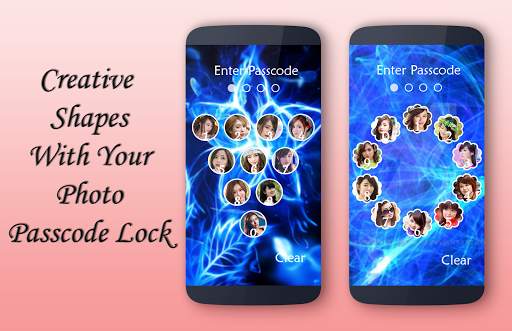 Neon Blue Lock Screen screenshot 2