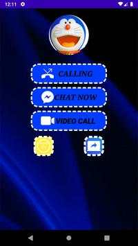 Fake Call Dorae-mon & Chat Video Call 📱 screenshot 1