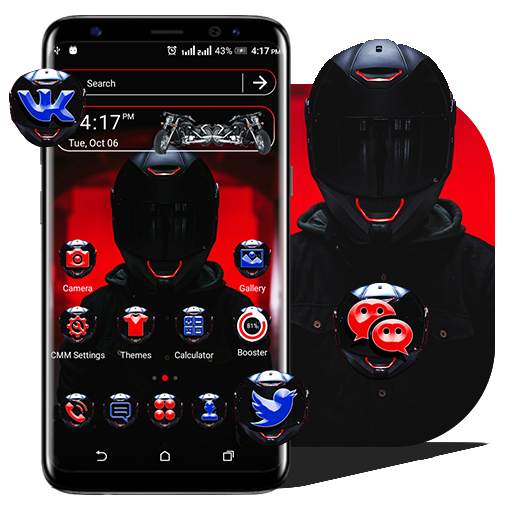 Bike Helmet Launcher Theme 1.0.0