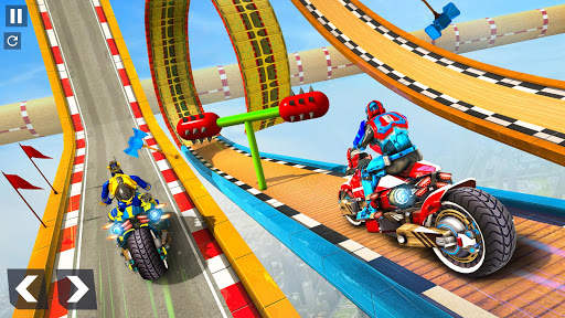 Robot Speed Hero GT Stunt Racing: Mega Ramps Games screenshot 2